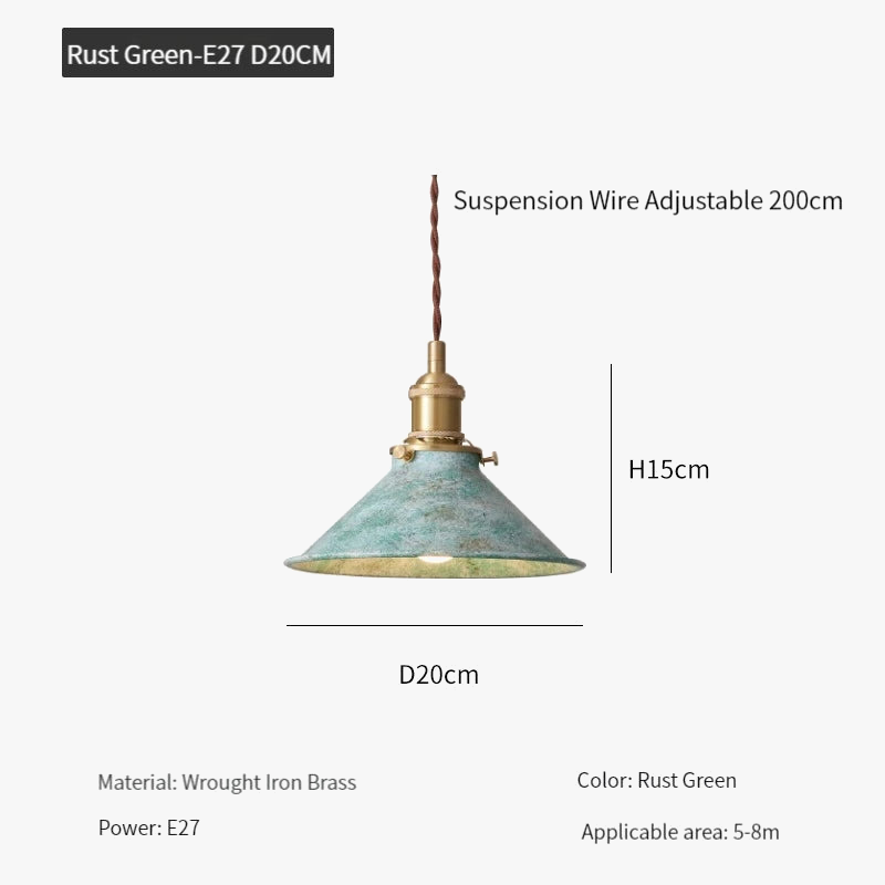 suspension loft luminaire vintage industriel avec abat-jour en métal