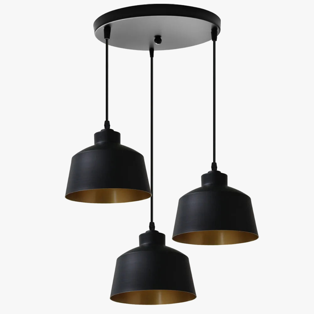 suspension loft nordique moderne avec 3 suspensions pour cuisine