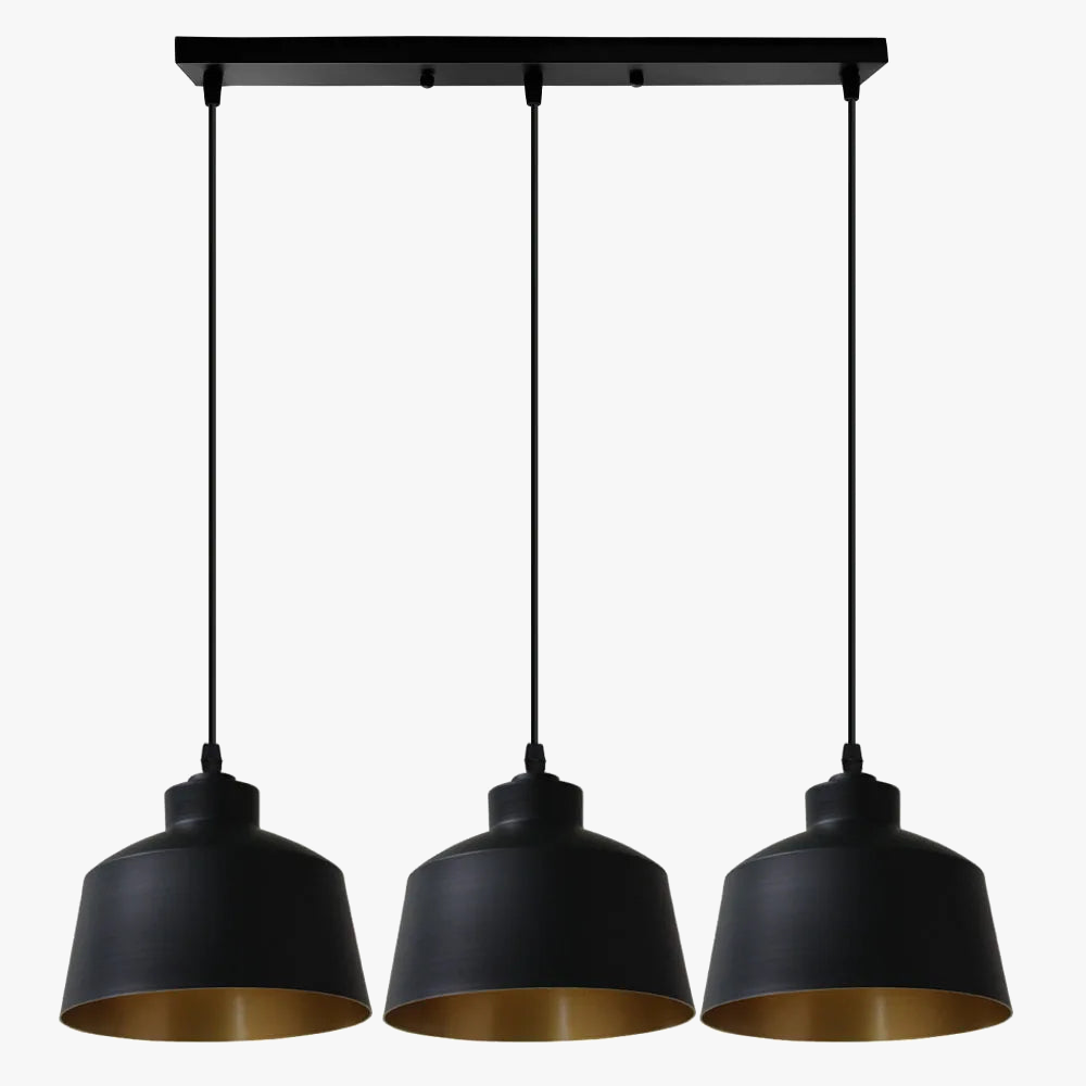 suspension loft nordique moderne avec 3 suspensions pour cuisine