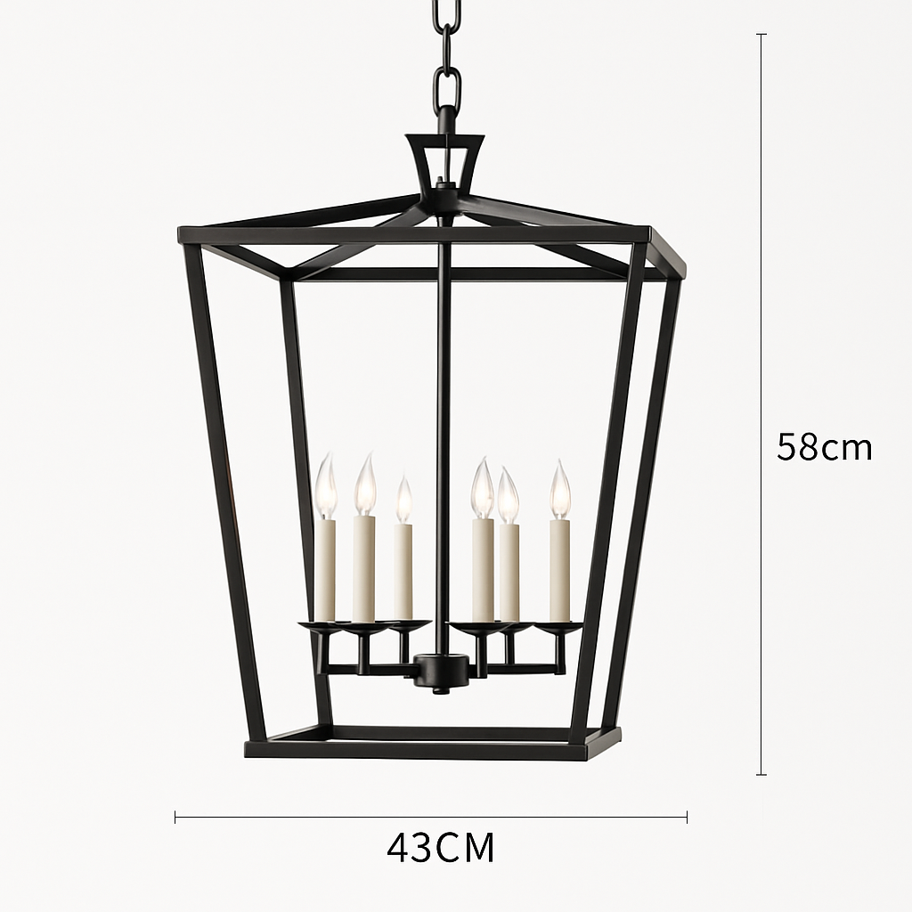 suspension loft vintage en fer cage à oiseaux moderne