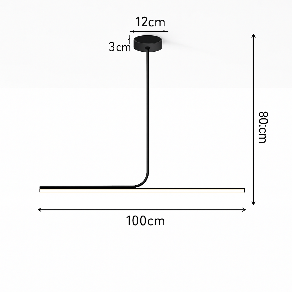suspension long pour bar minimaliste moderne