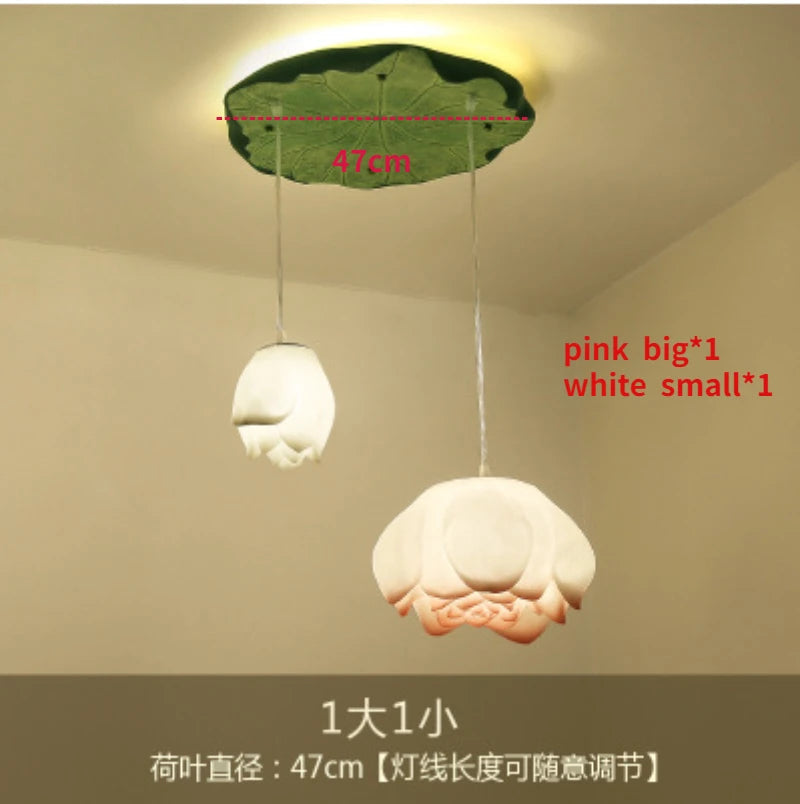 suspension lotus en verre pour décoration d intérieur