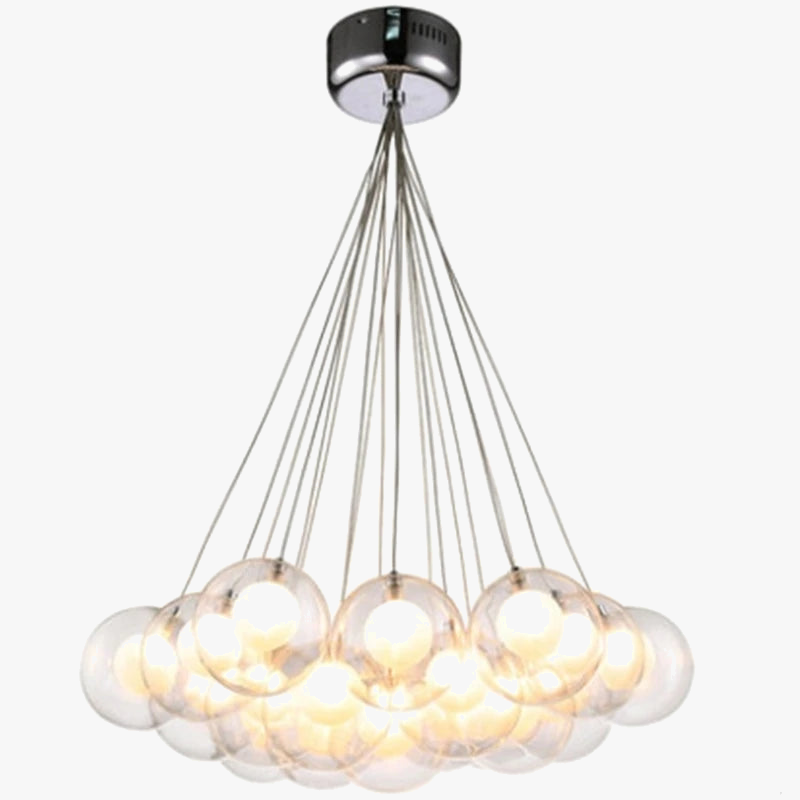 suspension lumières led modernes en verre pour bar restaurant