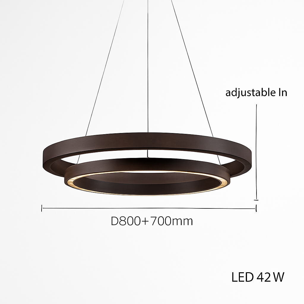 suspension luminaire bois grain rond créatif minimaliste
