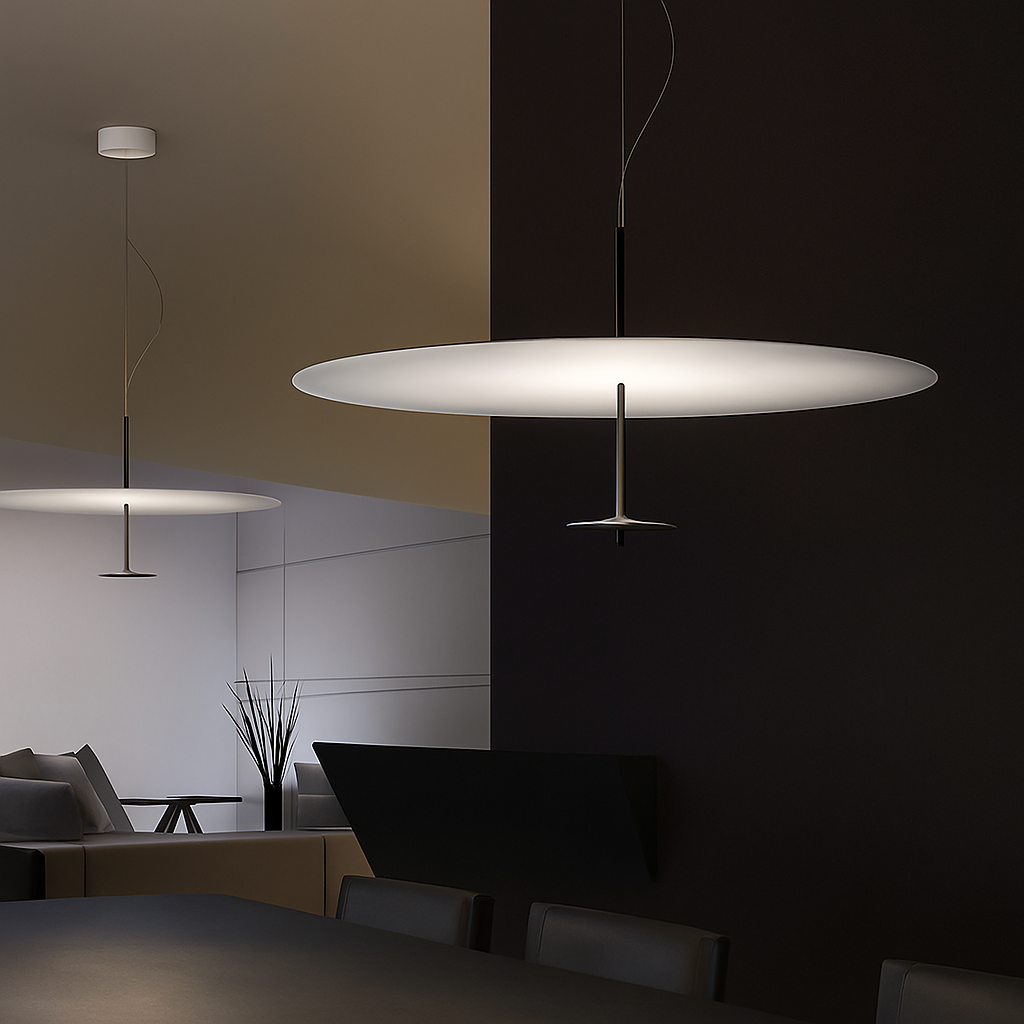 suspension luminaire ultra mince design minimaliste pour intérieur
