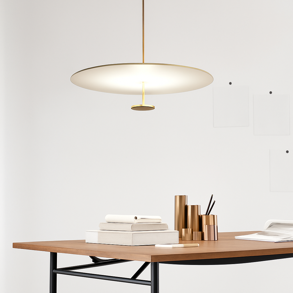 suspension luminaire ultra mince design minimaliste pour intérieur