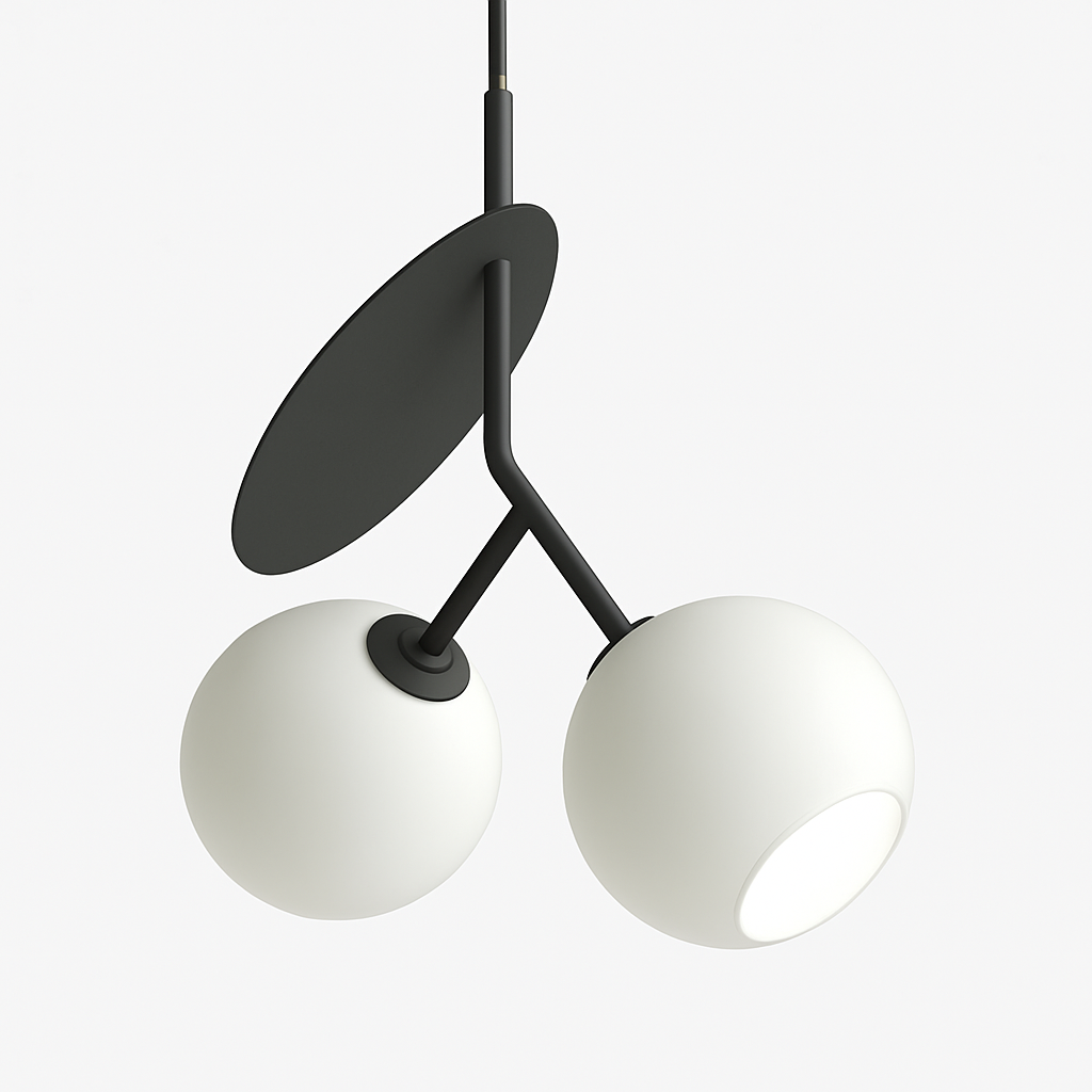 suspension lumineuse cerise originale pour décoration intérieure