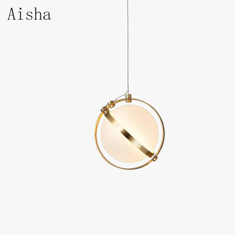 suspension lumineuse créative en forme de terre décorative et luxueuse