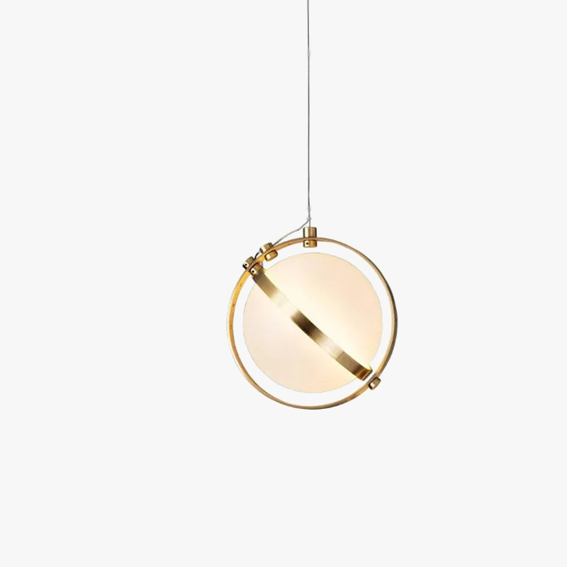 suspension lumineuse créative en forme de terre décorative et luxueuse