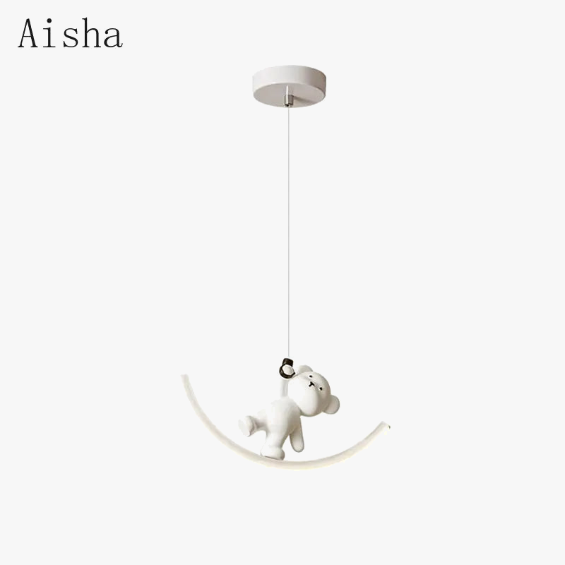 suspension lumineuse dauphin ours pour chambre enfant