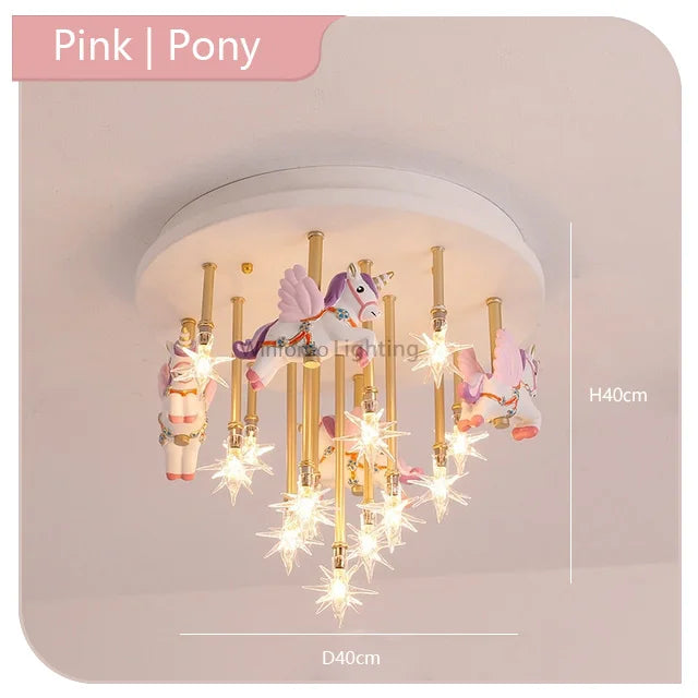 suspension lumineuse enfantine pour chambre à coucher amusante
