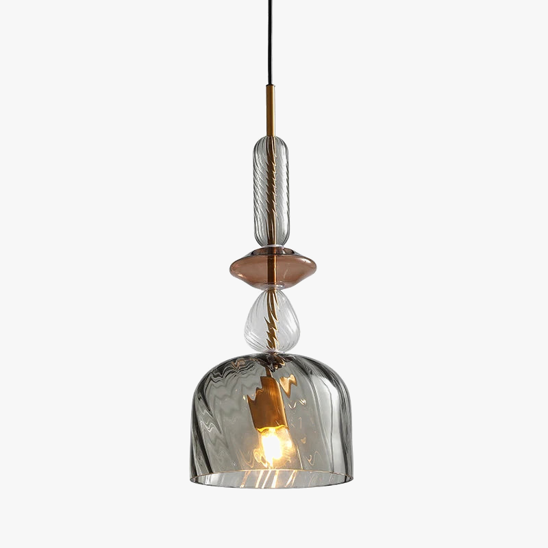 suspension lumineuse moderne en verre pour intérieur élégant
