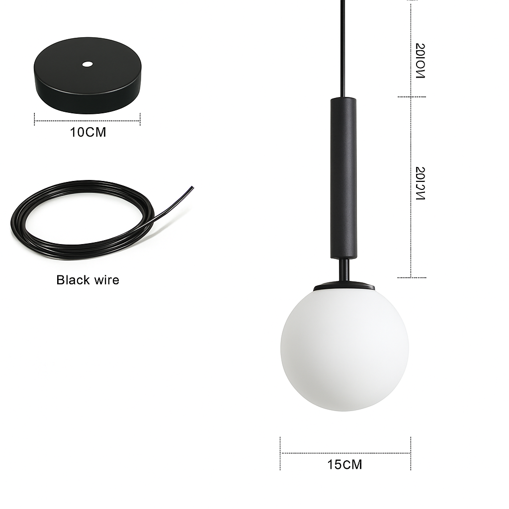 suspension luxueuse avec abat-jour en boule dorée