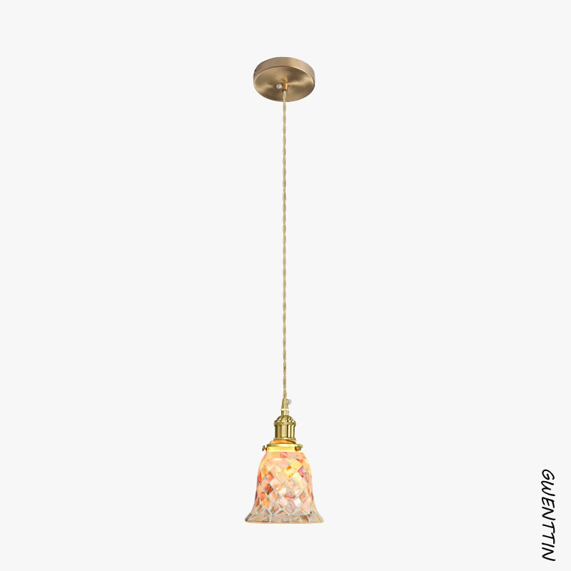 suspension méditerranéenne en coquillage pour décoration intérieure