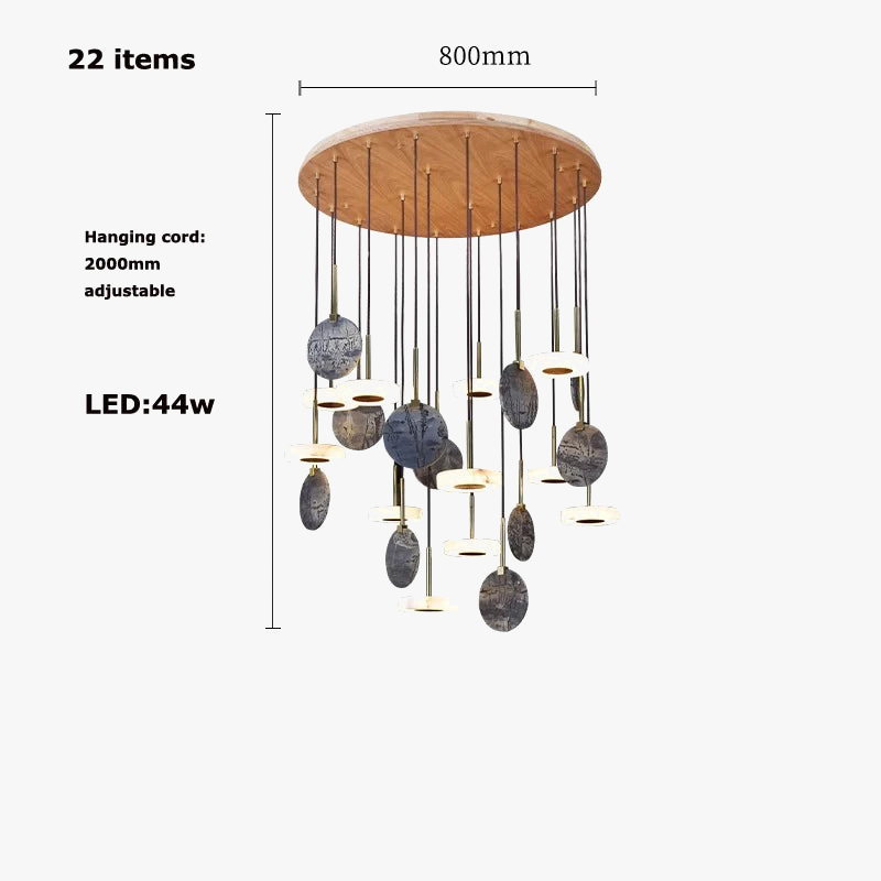 suspension marbre bois tendance 2024 luminaire moderne design