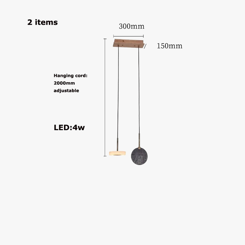 suspension marbre bois tendance 2024 luminaire moderne design