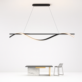 suspension minimaliste en aluminium fer lumière led lustre