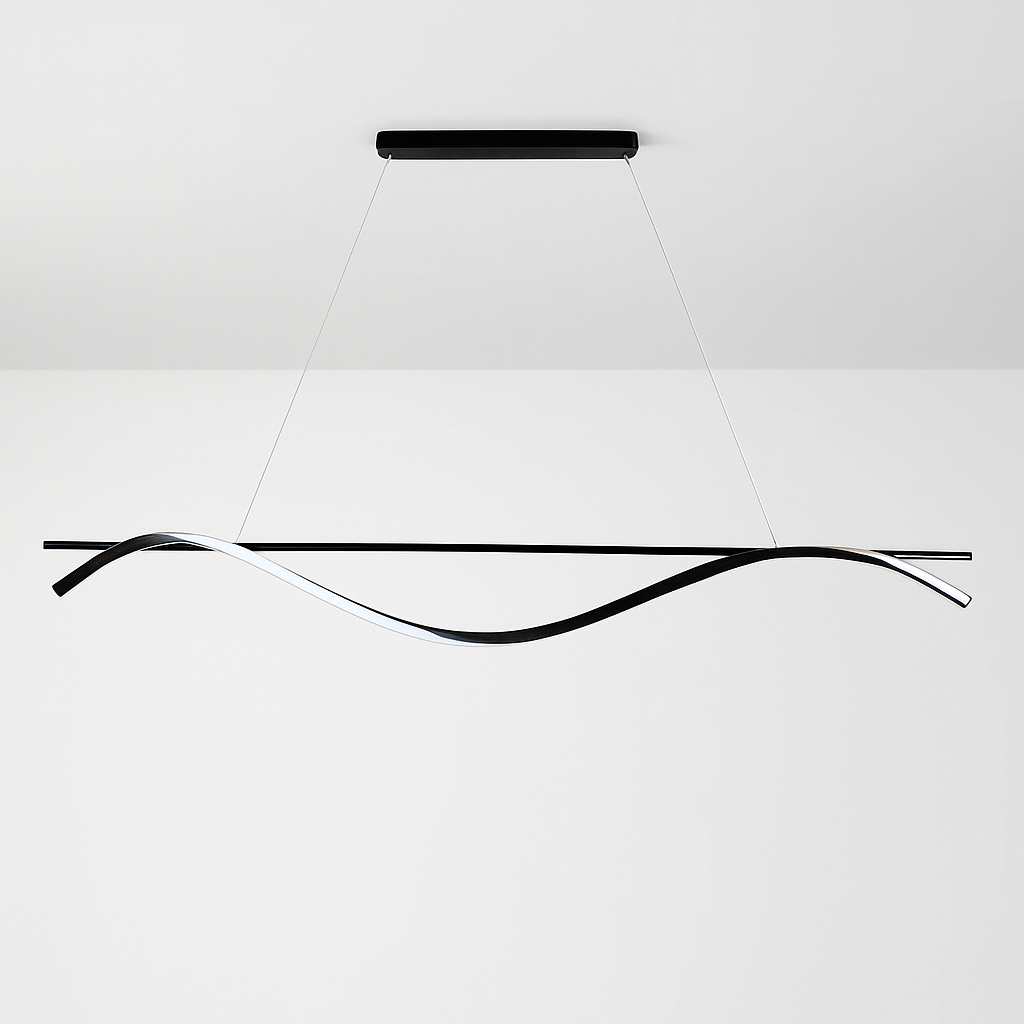 suspension minimaliste en aluminium fer lumière led lustre