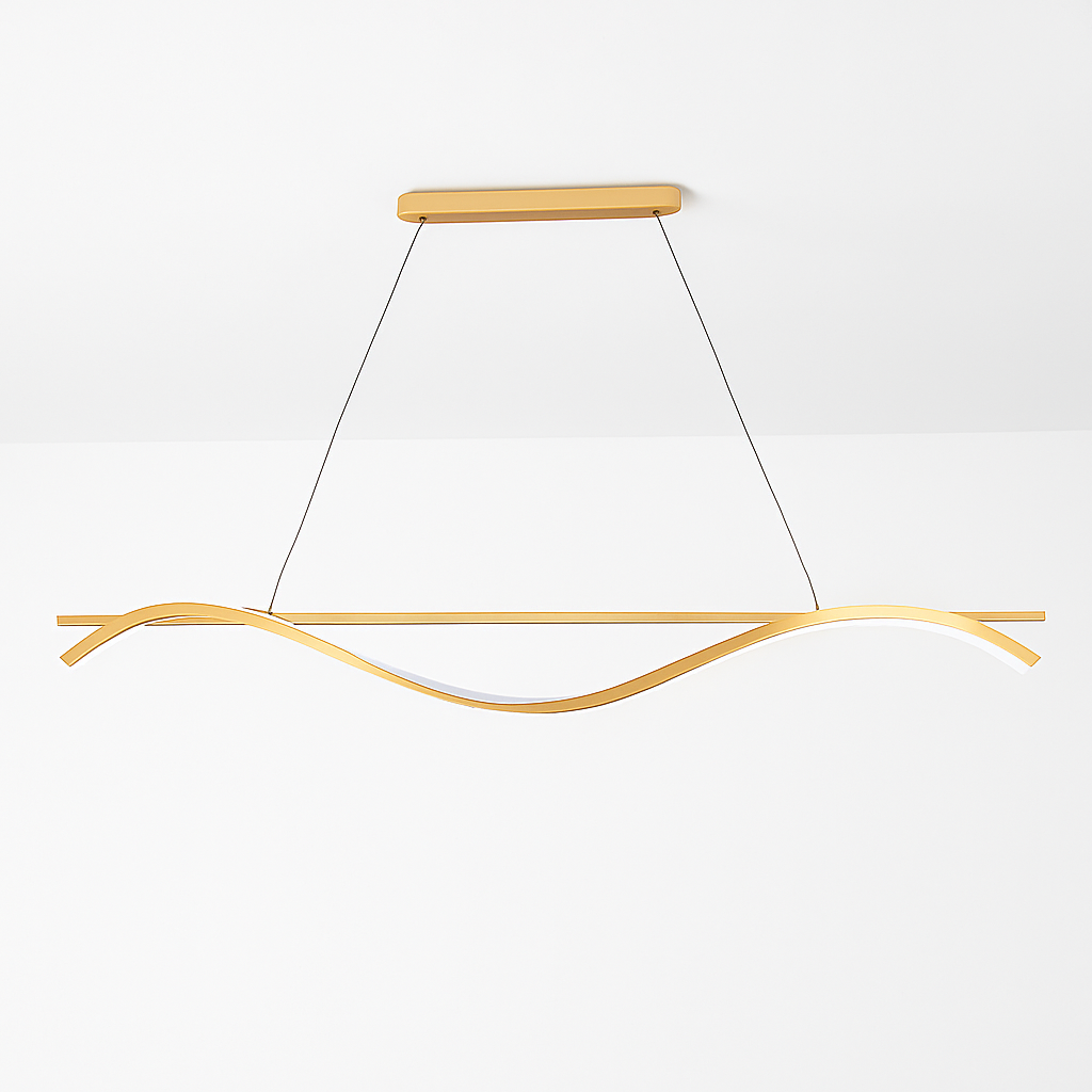 suspension minimaliste en aluminium fer lumière led lustre
