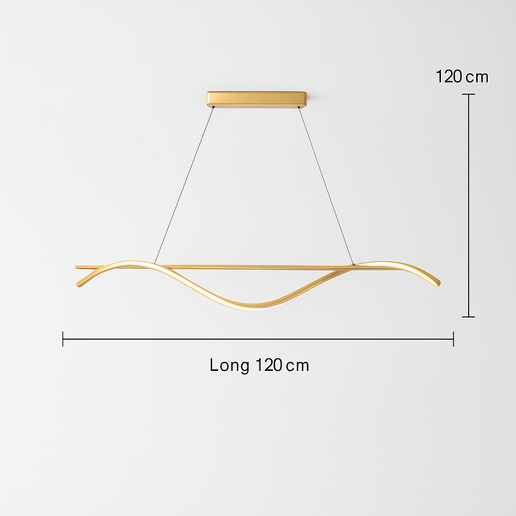 suspension minimaliste en aluminium fer lumière led lustre