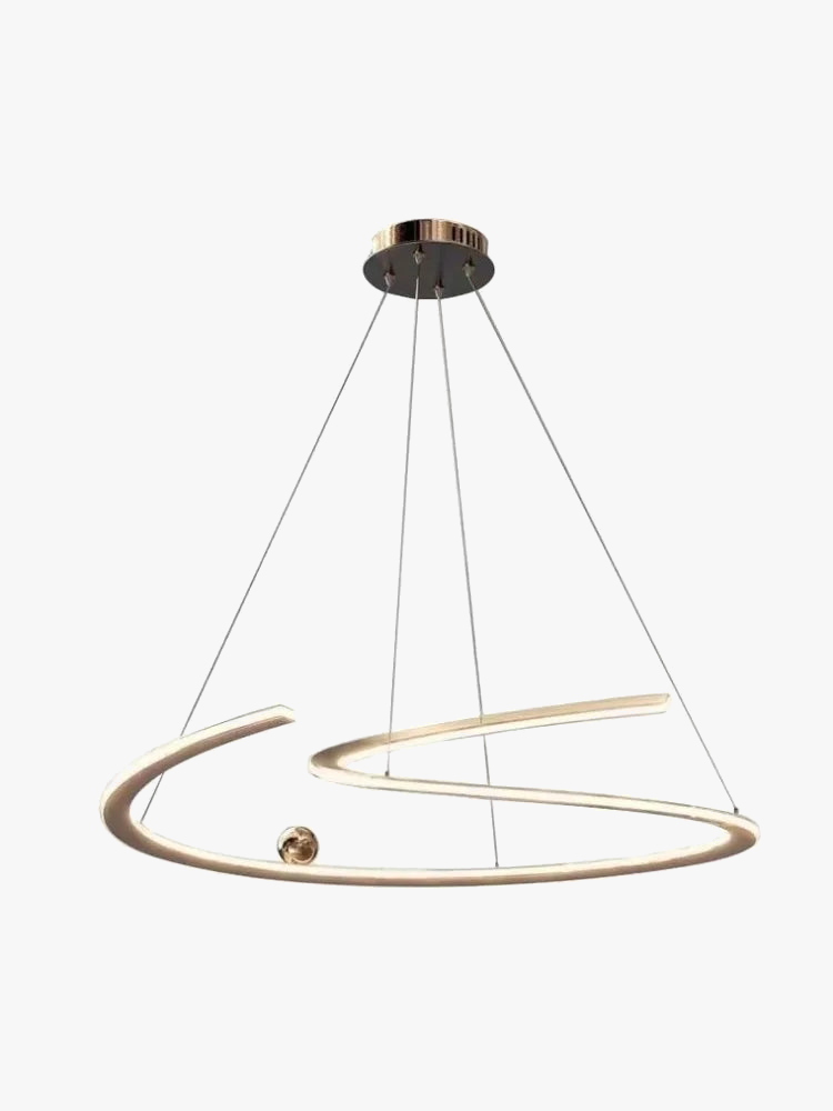 suspension minimaliste italienne à ligne irrégulière pour intérieur moderne