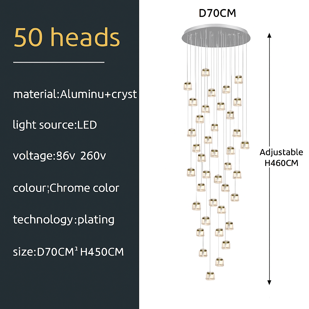 suspension minimaliste luxe pour éclairage moderne intérieur