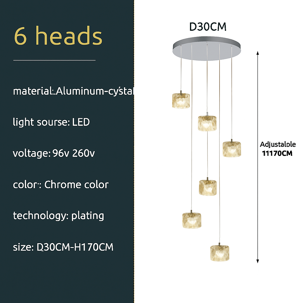 suspension minimaliste luxe pour éclairage moderne intérieur
