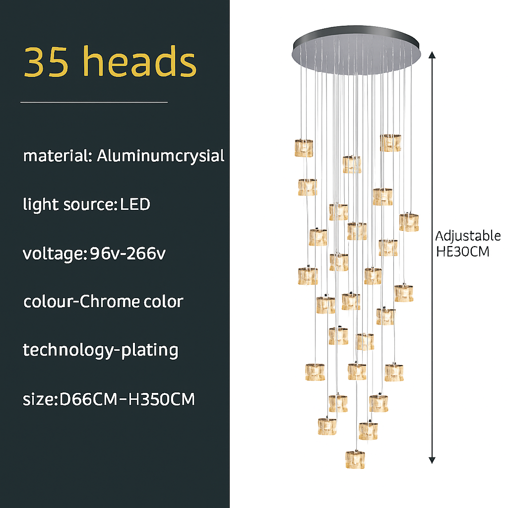 suspension minimaliste luxe pour éclairage moderne intérieur