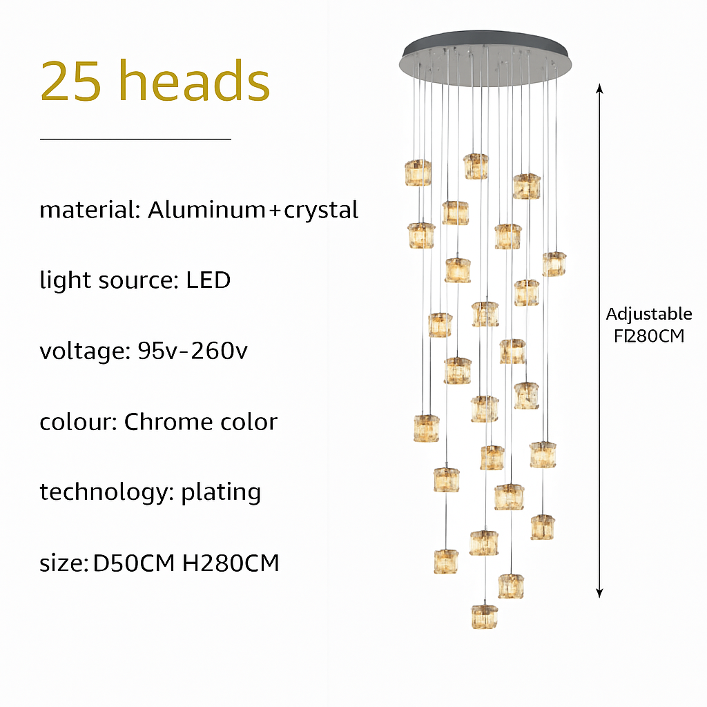 suspension minimaliste luxe pour éclairage moderne intérieur