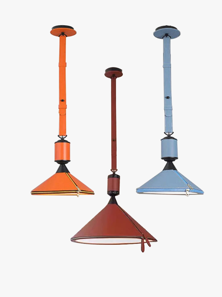 suspension minimaliste moderne en cuir de luxe