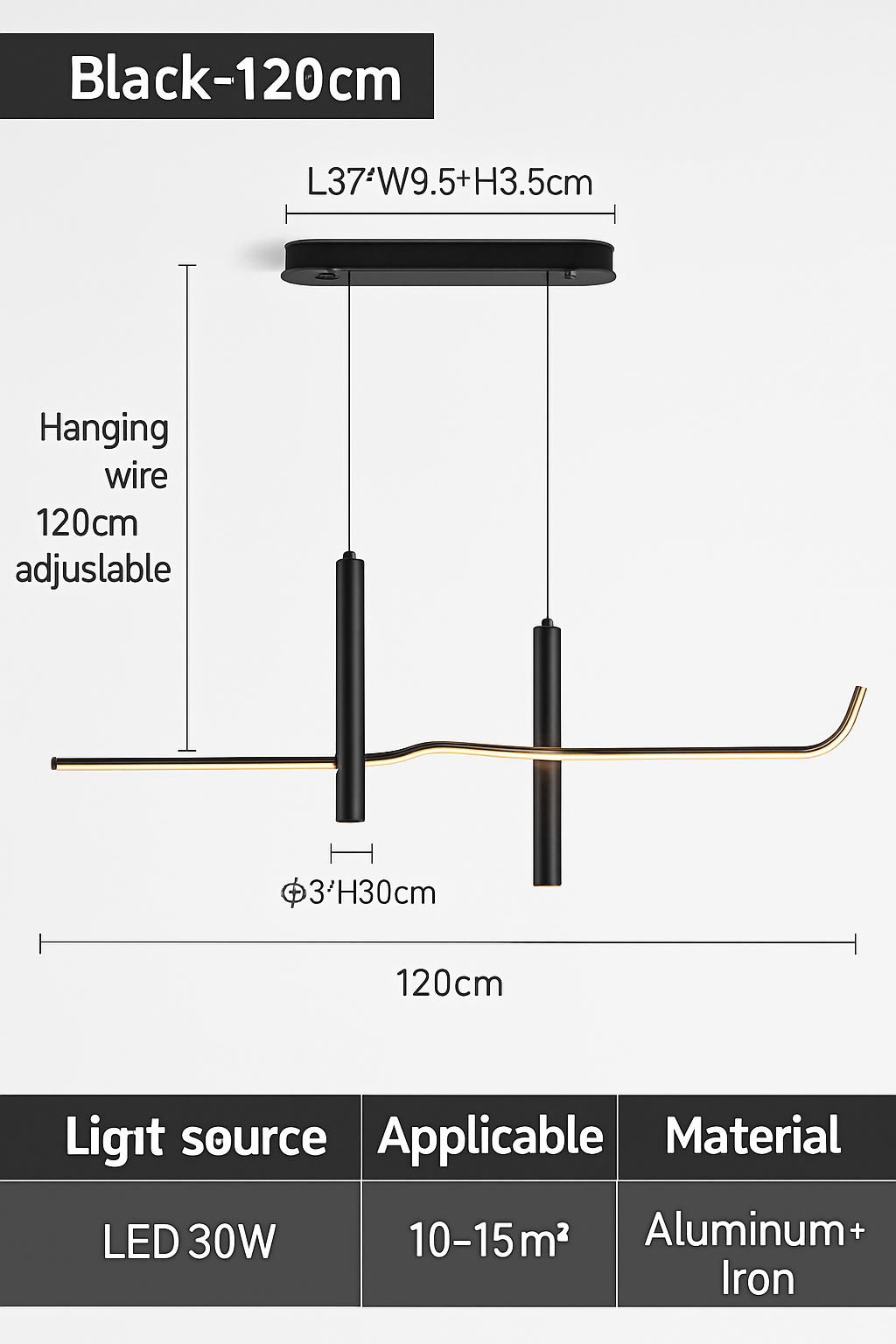 suspension minimaliste moderne pour bar et cuisine