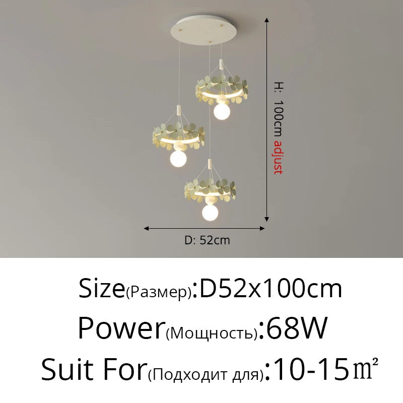 suspension minimalistes fleur créative ins moderne