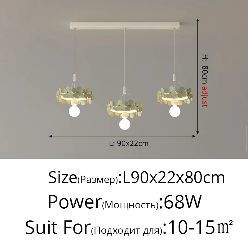 suspension minimalistes fleur créative ins moderne