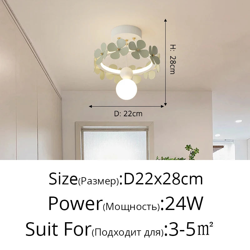 suspension minimalistes fleur créative ins moderne