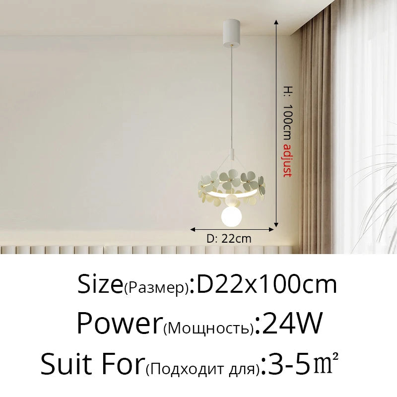 suspension minimalistes fleur créative ins moderne