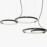 suspension moderne à anneau led pour décoration intérieure