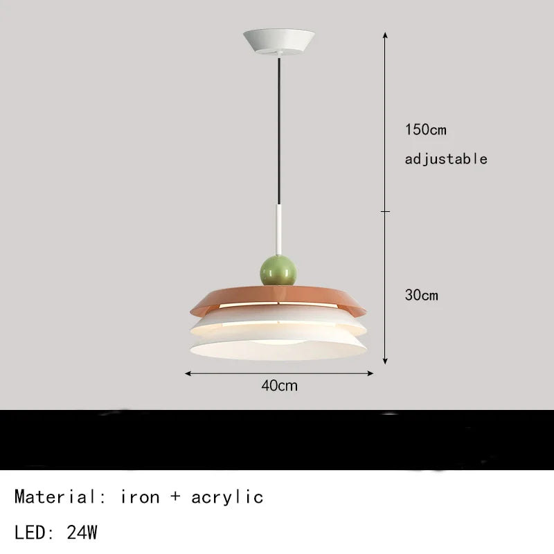 suspension moderne avec 3 gradations et fil réglable