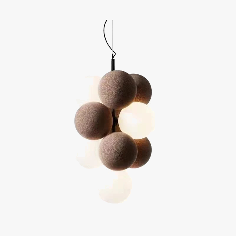 suspension moderne avec cordon réglable et ampoule en verre