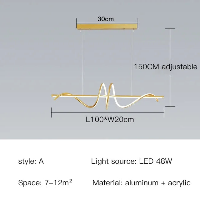 suspension moderne avec lumières led réglables design élégant décor intérieur