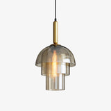 Suspension moderne avec plusieurs dômes en verre Rowan