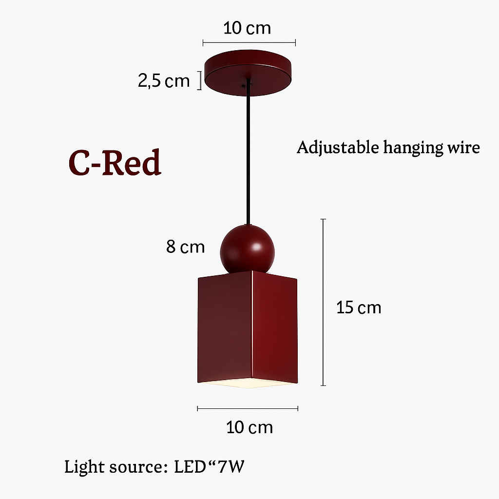 suspension moderne à câble long pour décoration intérieure