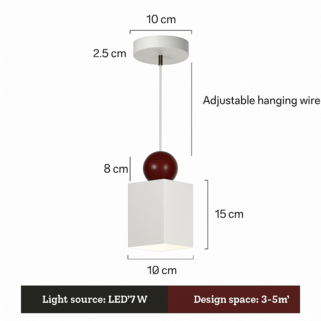 suspension moderne à câble long pour décoration intérieure