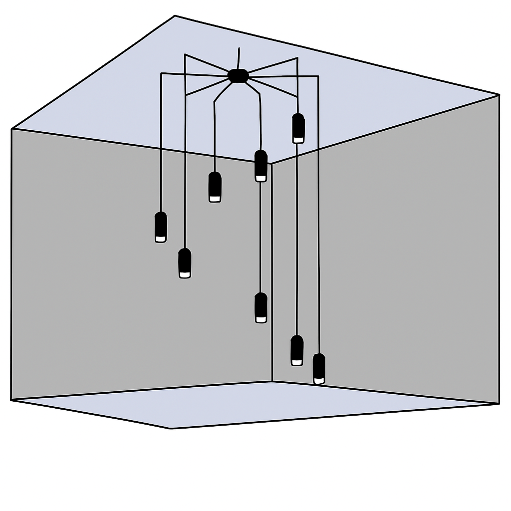 suspension moderne à corde pour un éclairage contemporain élégant