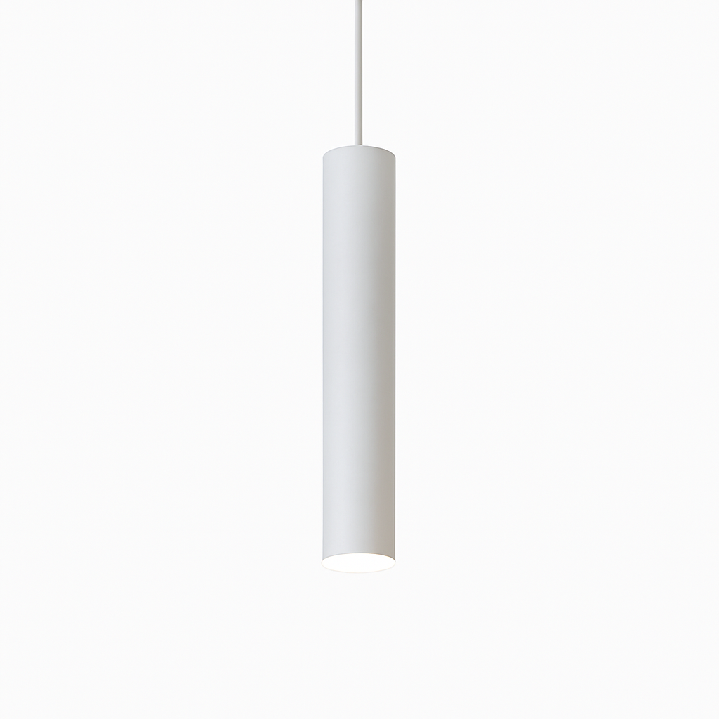 suspension moderne cylindrique en décoration intérieure nordique