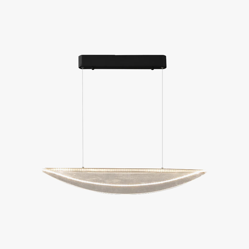 suspension moderne design en fer et acrylique pour ambiance luxe
