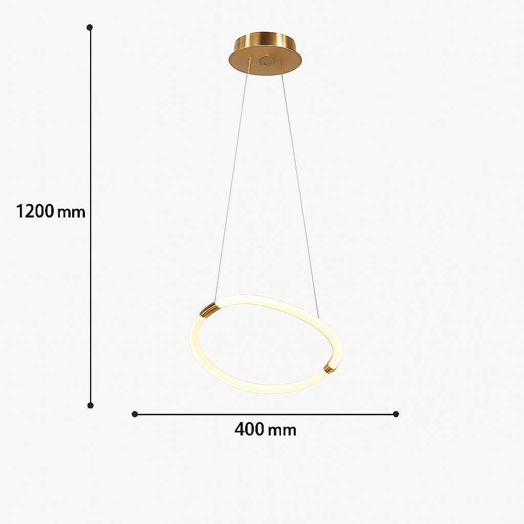 suspension moderne design long tube lumineux flexible pour espace contemporain