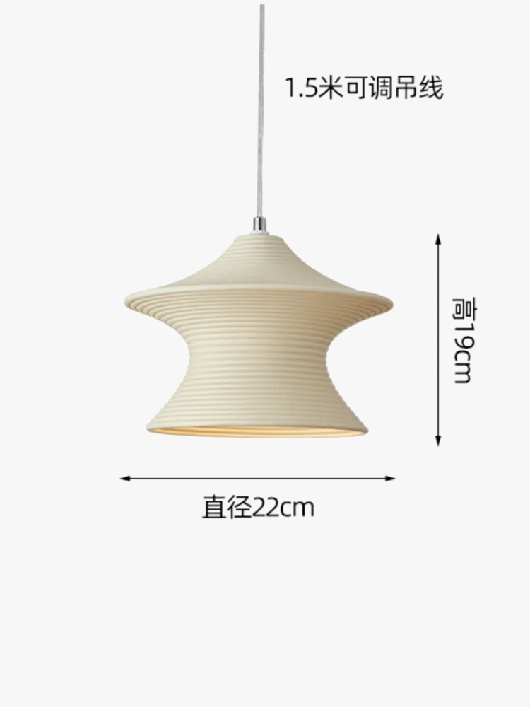 suspension moderne design nordique en résine LED pour ambiance chaleureuse