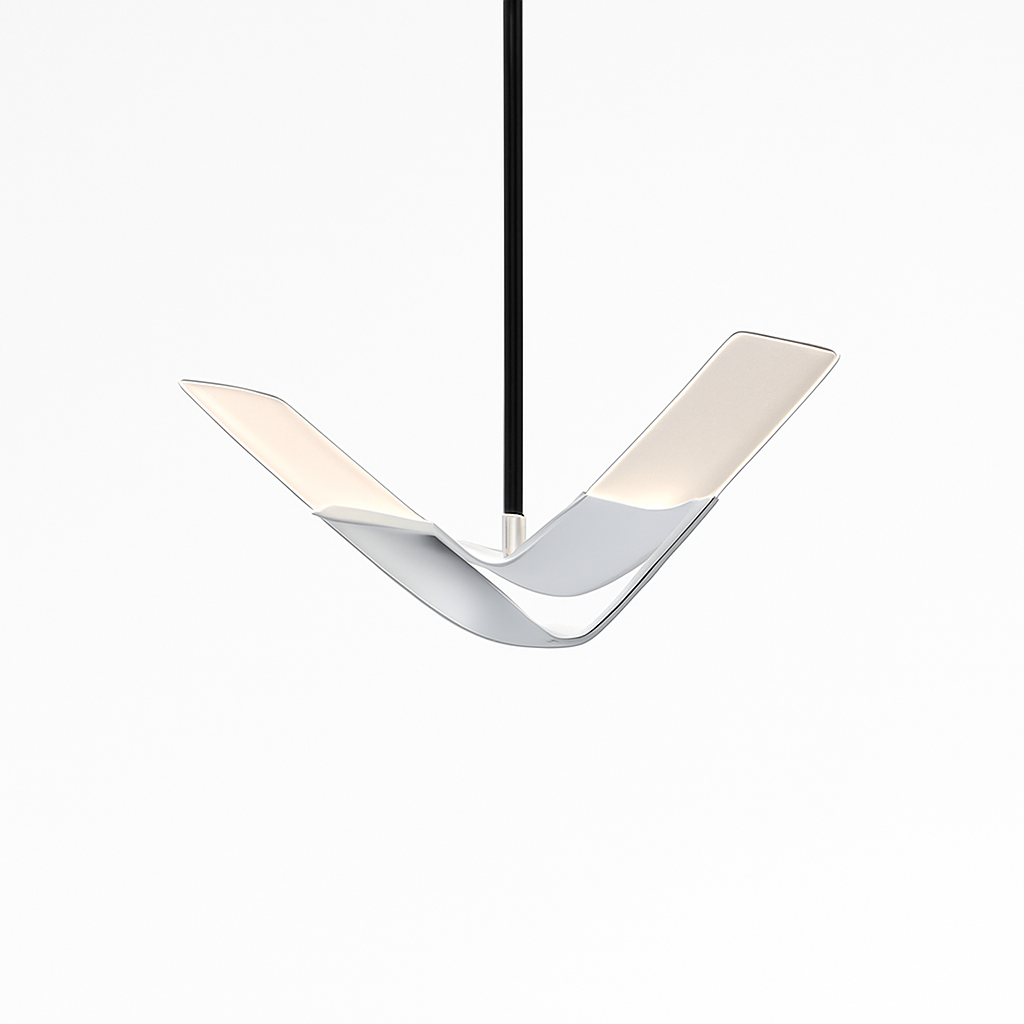 suspension moderne design oiseau volant éclairage tricolore led