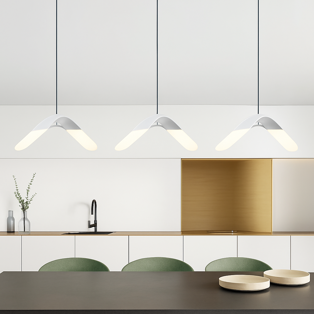 suspension moderne design oiseau volant éclairage tricolore led