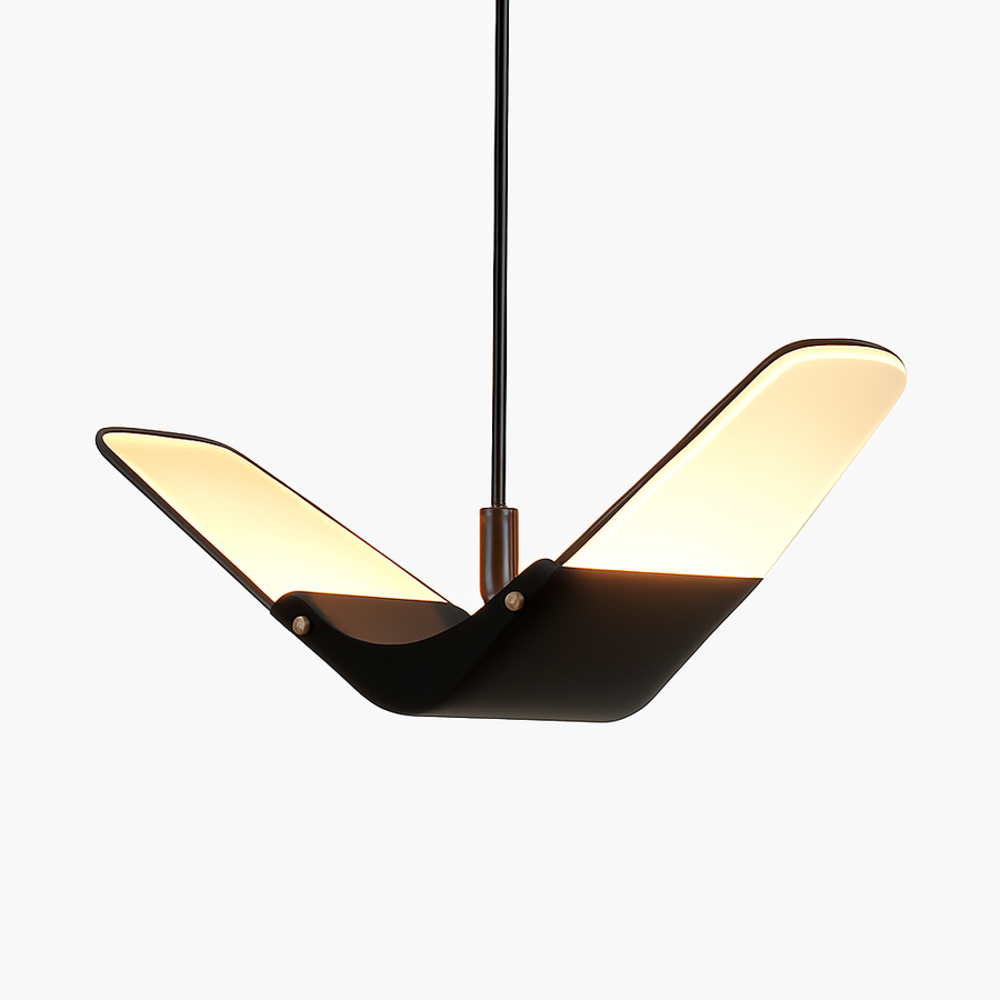 suspension moderne design oiseau volant éclairage tricolore led